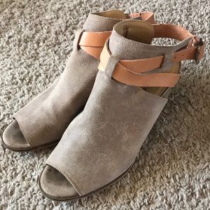 Lucky Brand leather bootie sandals